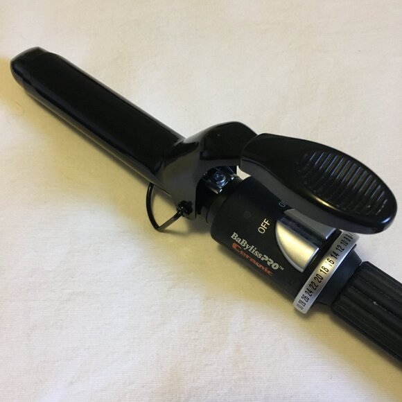 BabyByliss Pro Ceramic Black Hair Curling Iron - Picture 2 of 11